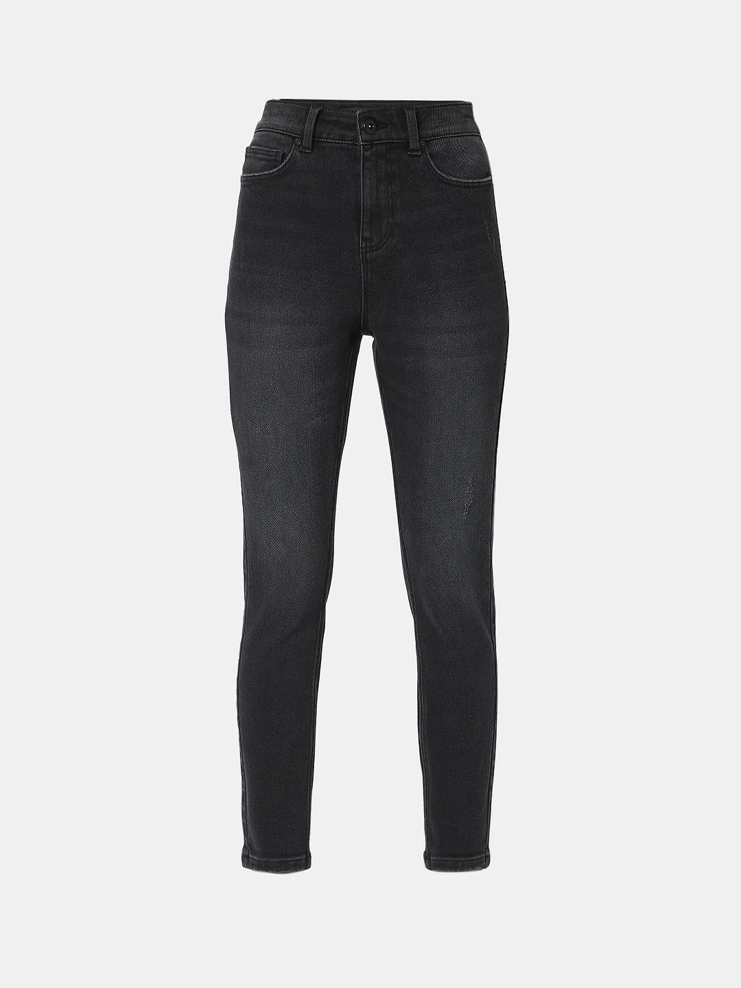 Black Mid Rise Faded Wendy Skinny Jeans - Image 7