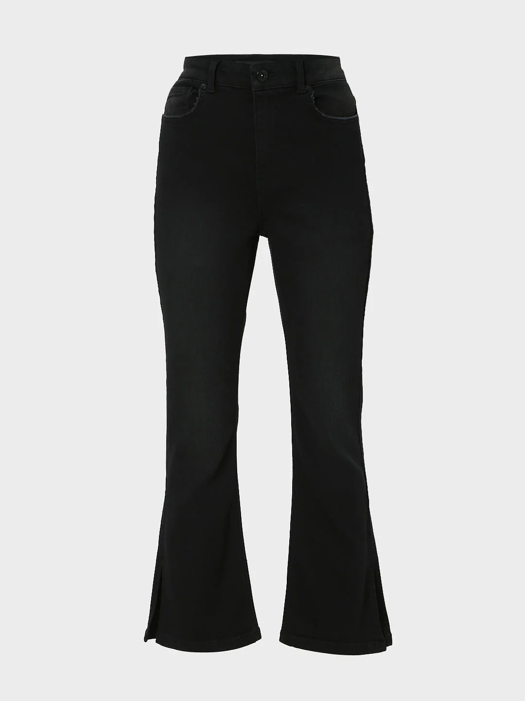 Black Mid Rise Petra Bootcut Jeans - Image 7