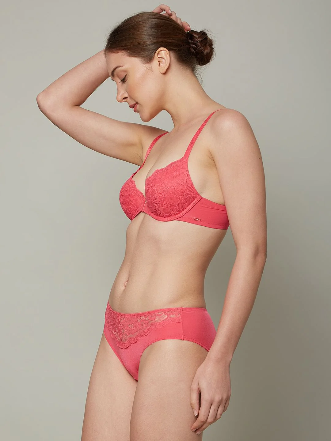 Intimates Pink Padded Push- Up Bra - Image 3