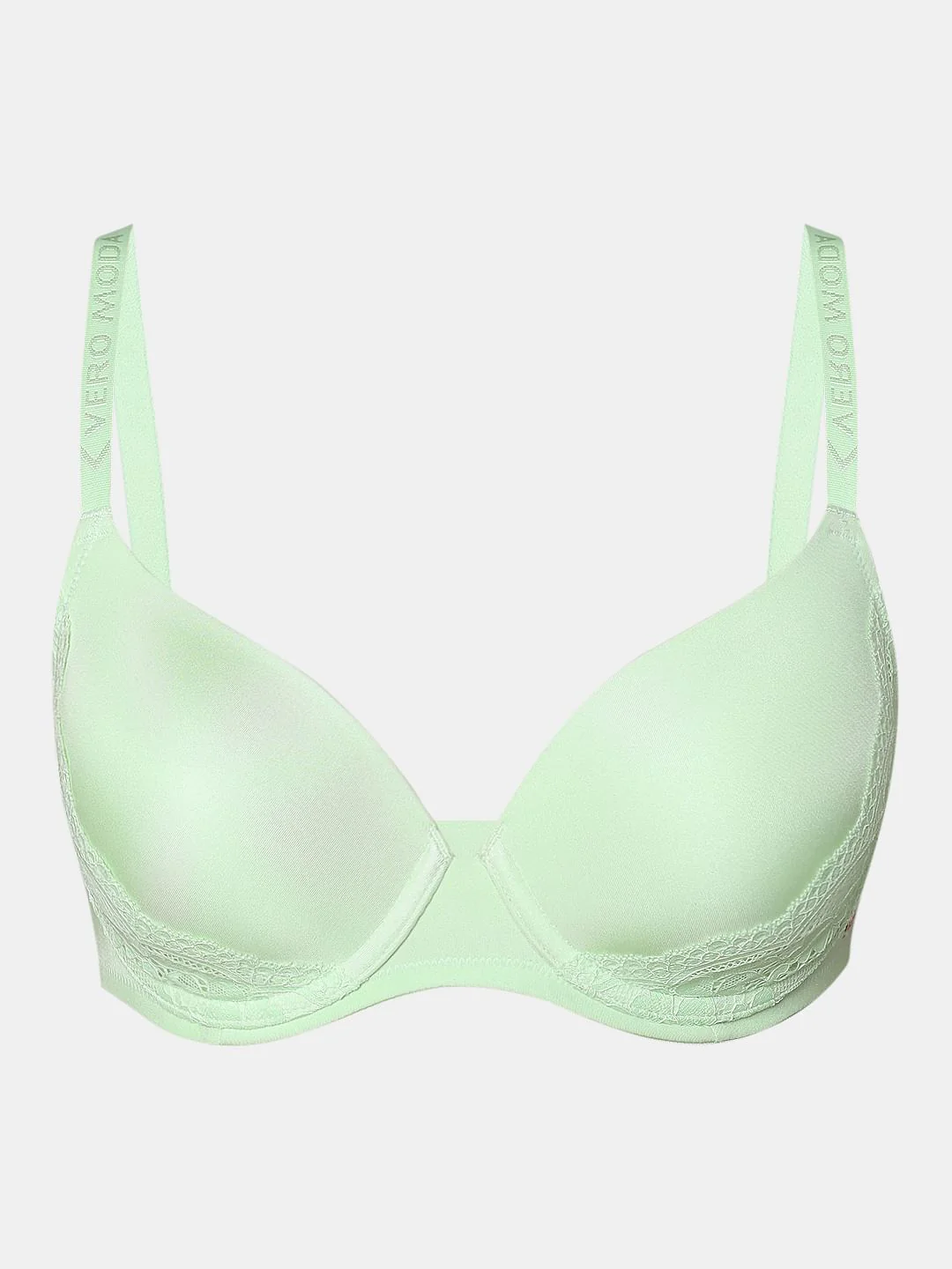 Green Lace Padded T-Shirt Bra - Image 7