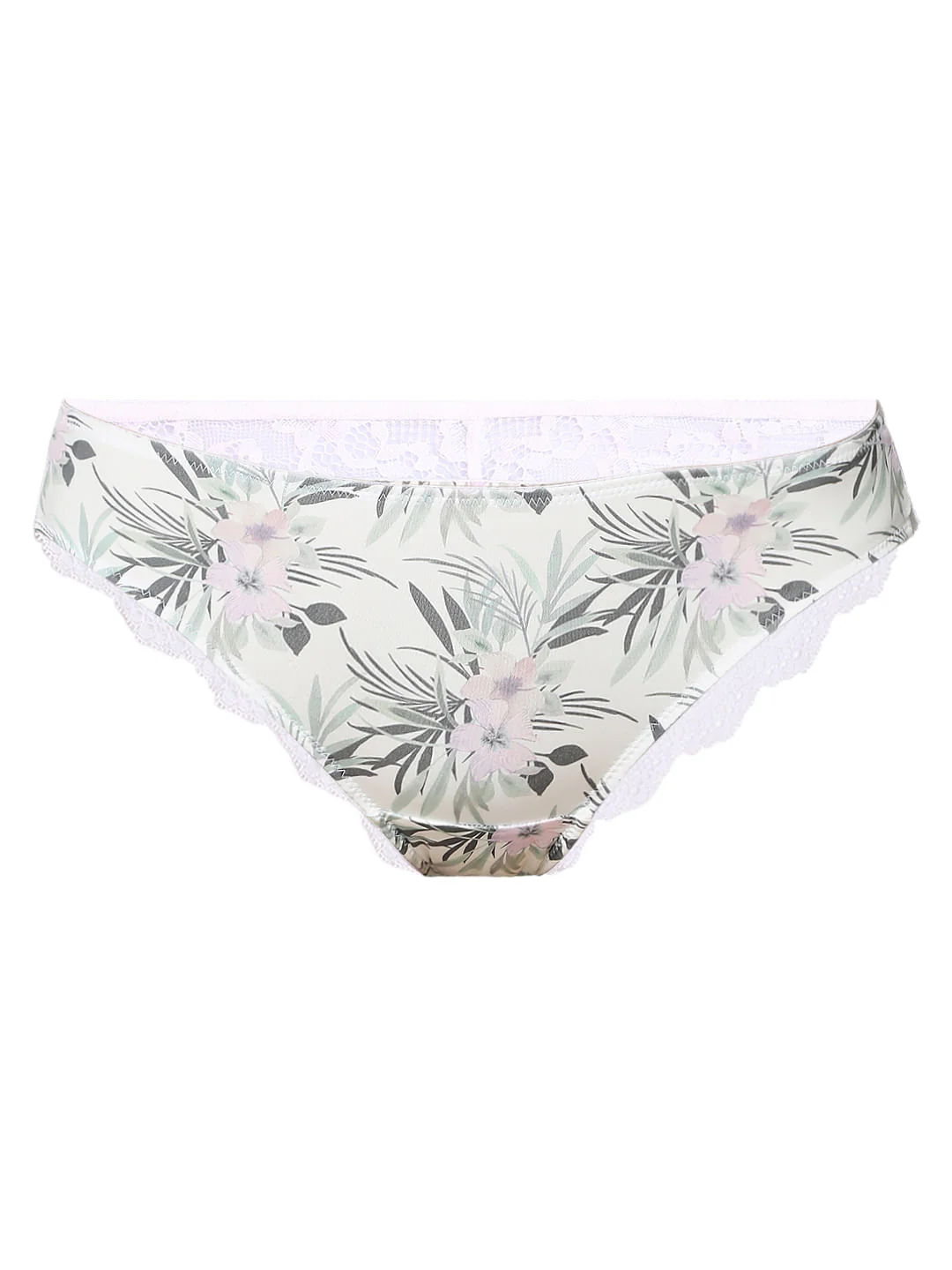 Intimates White Floral Mini Briefs - Image 7