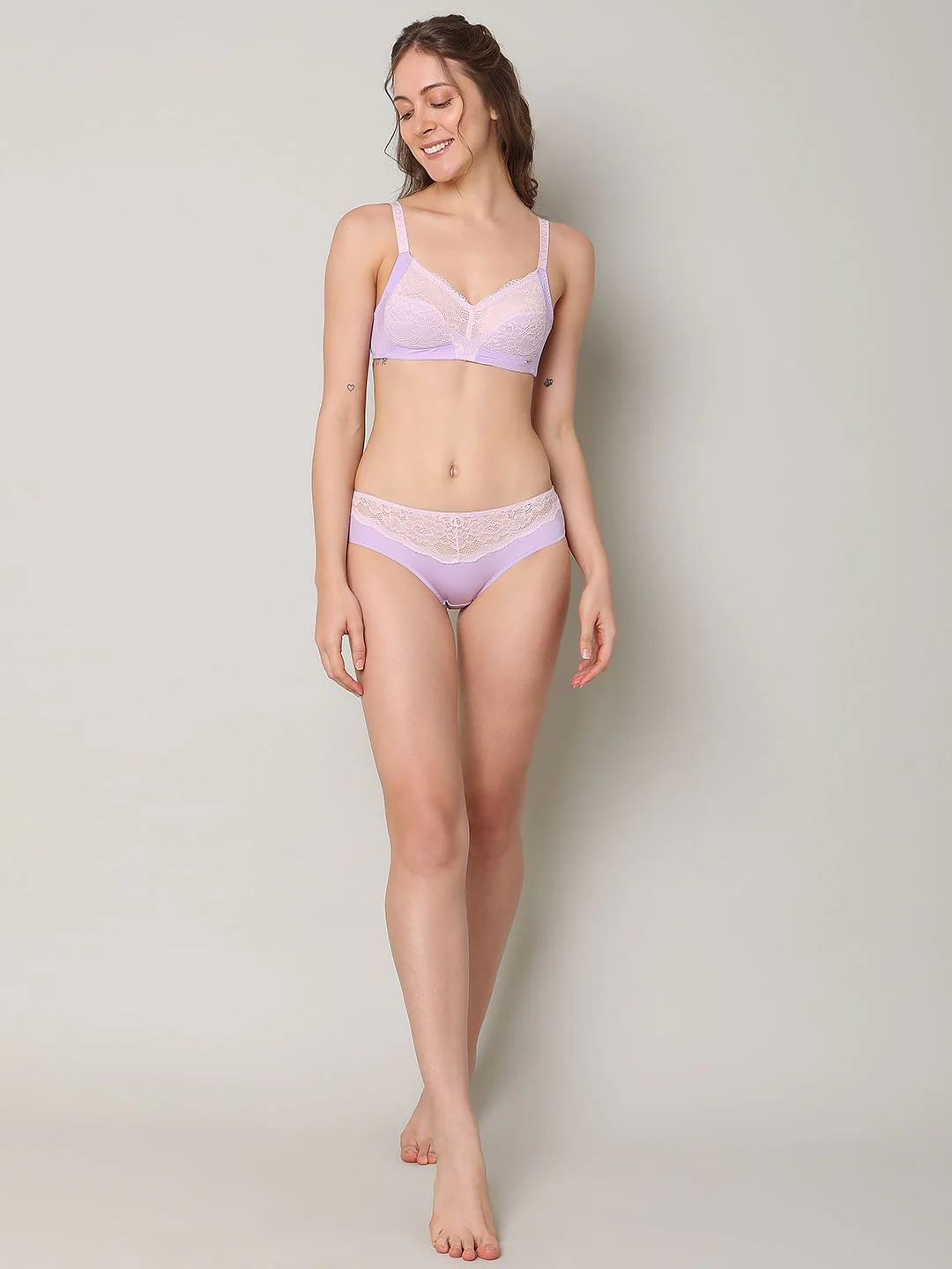 Purple Lace Classic Full Coverage Non-Padded Bra - Image 5