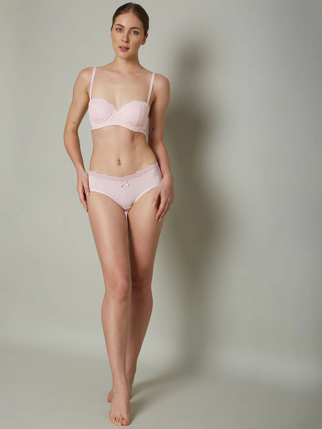 Intimates Pink Lightly Lined Lace Bra - Image 5