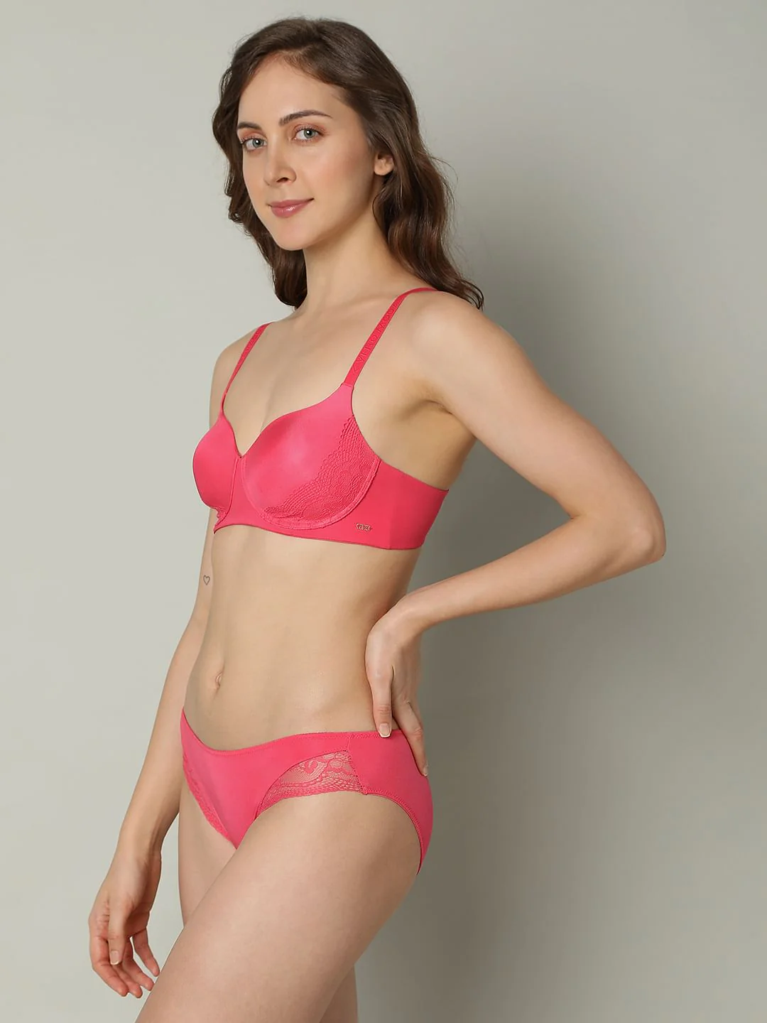 Intimates Pink Padded Non-Wired T-Shirt Bra - Image 3