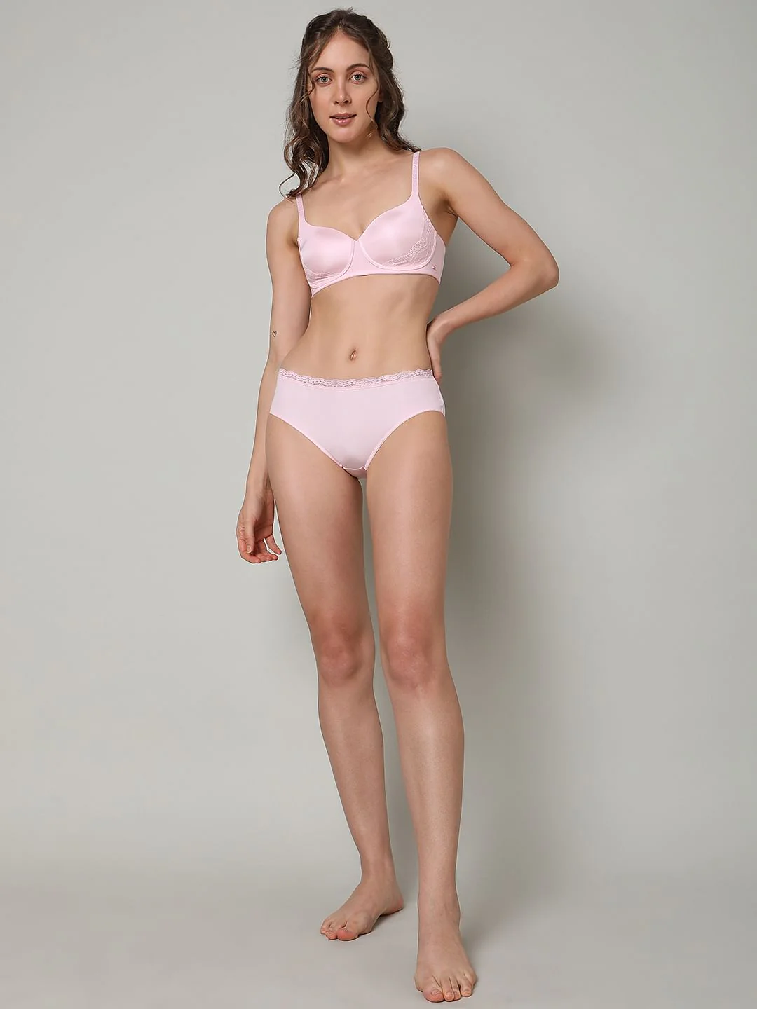 Pink Padded Demi Non-Wired T-Shirt Bra - Image 5