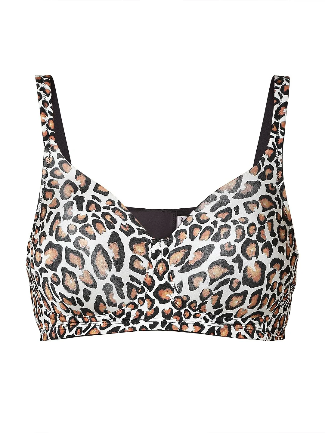 Intimates Black Animal Print Padded Non-Wired T-Shirt Bra - Image 7