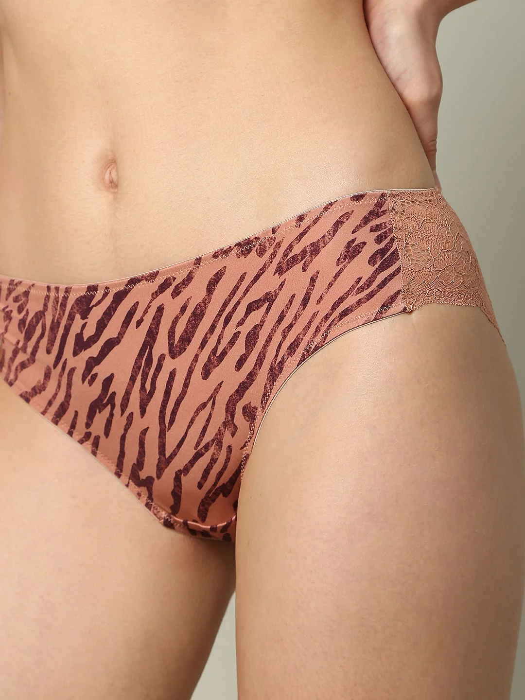 Intimates Brown Animal Print Midi Briefs - Image 6