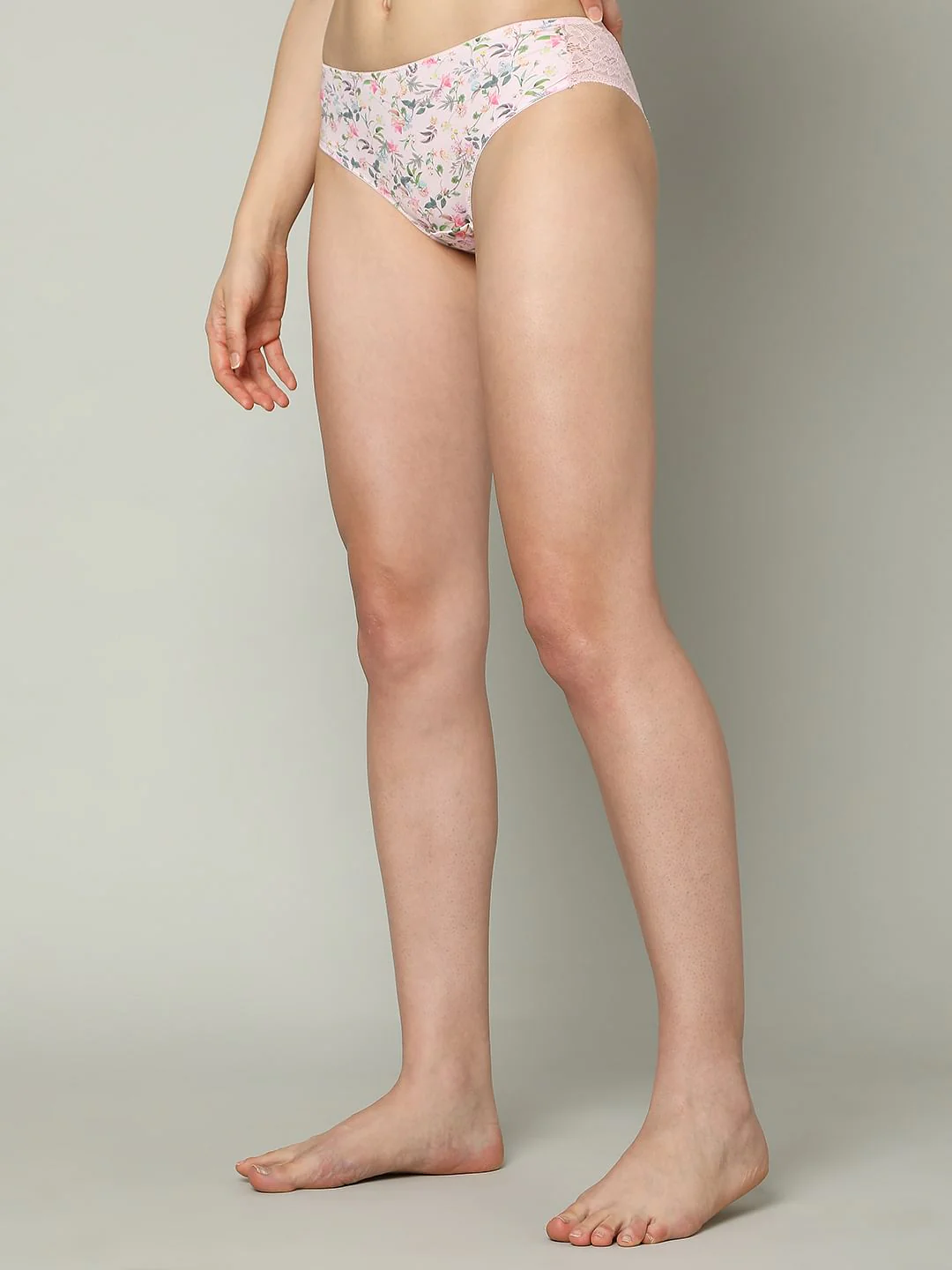Intimates Pink Floral Midi Briefs - Image 3
