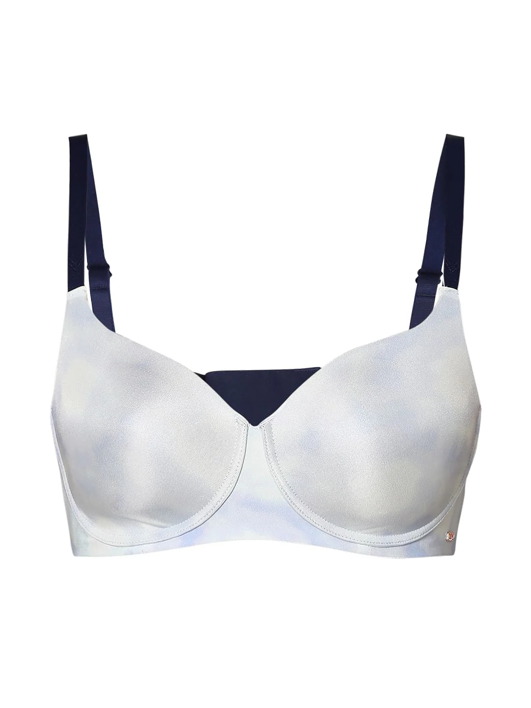Intimates Blue Printed Padded Non-Wired T-Shirt Bra - Image 7