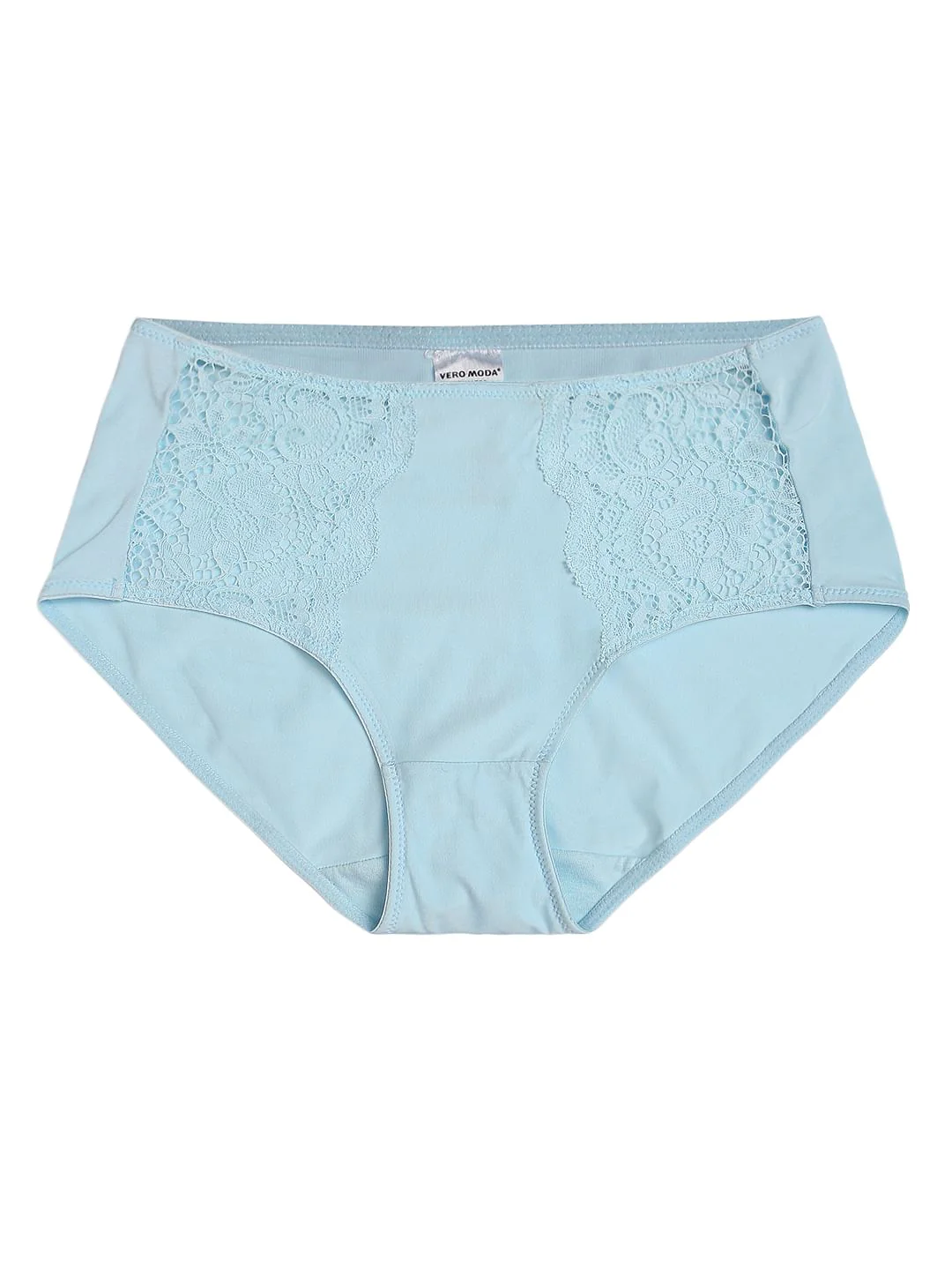 Intimates Light Blue Lace Detail Maxi Briefs - Image 7