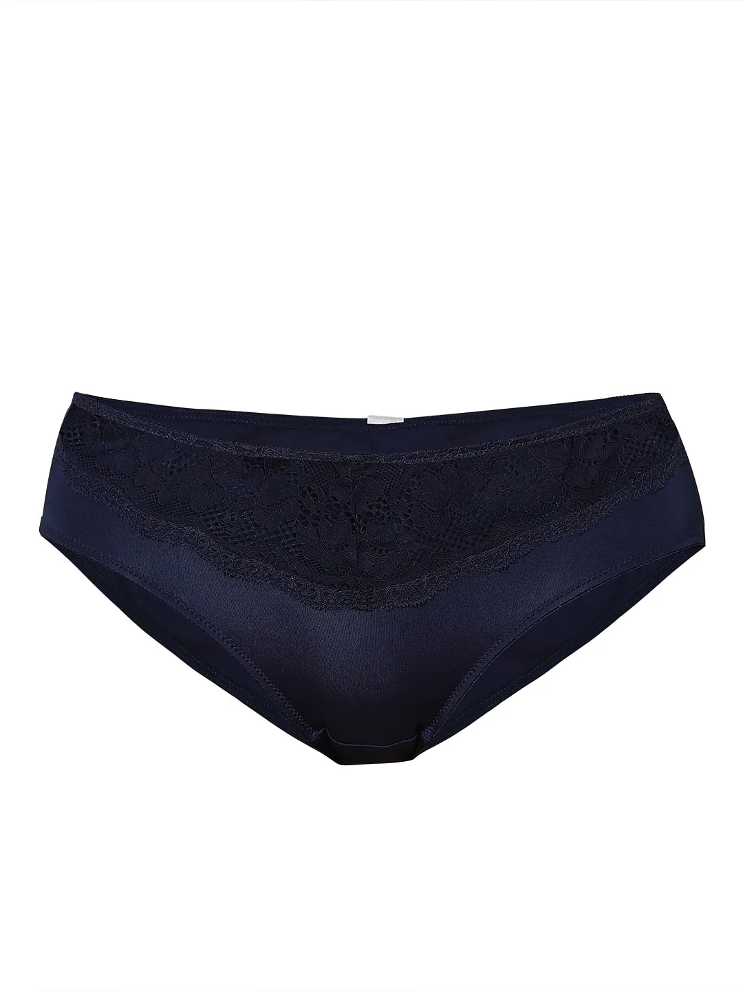 Intimates Navy Blue Lace Detail Midi Briefs - Image 7