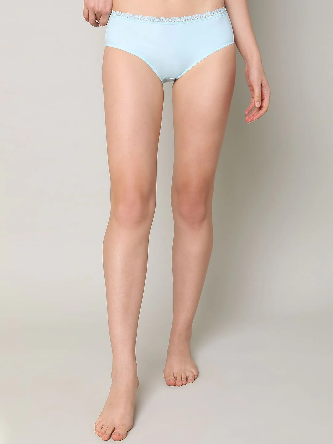 Blue Lace Midi Briefs - Image 2