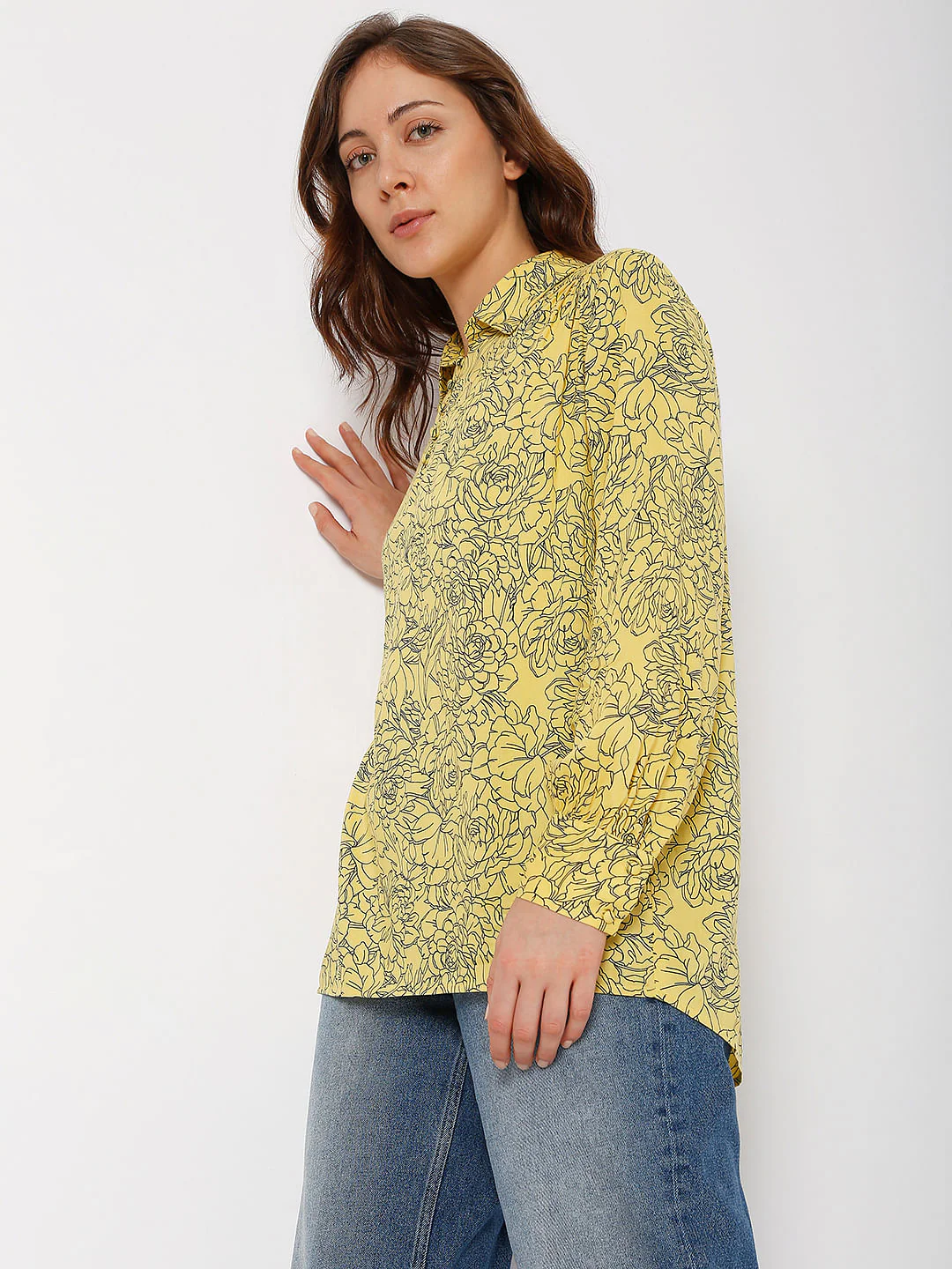 Yellow Printed Shirt - Image 3
