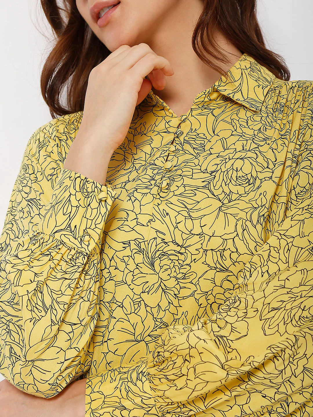 Yellow Printed Shirt - Image 6