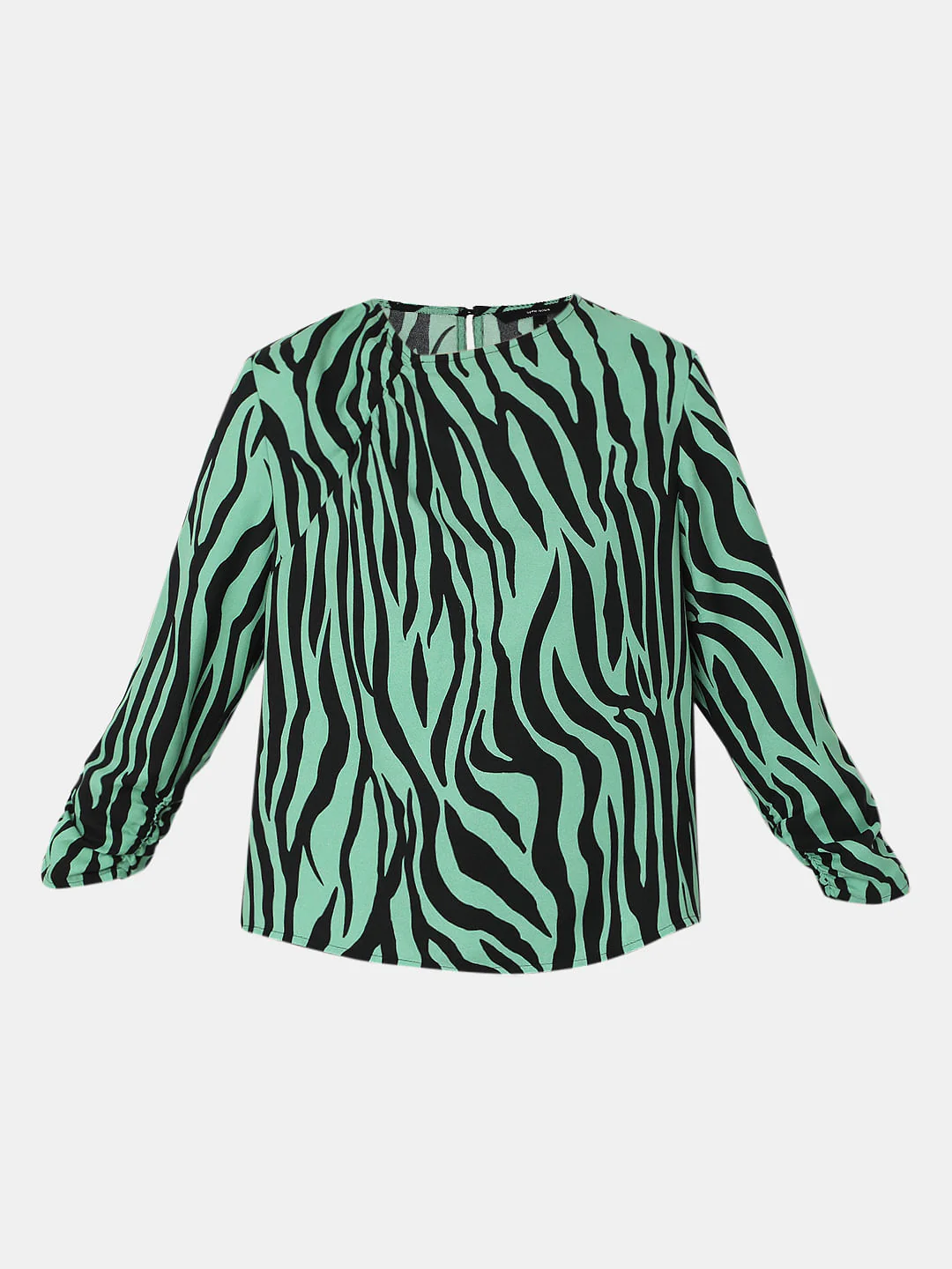 Green Animal Print Top - Image 7