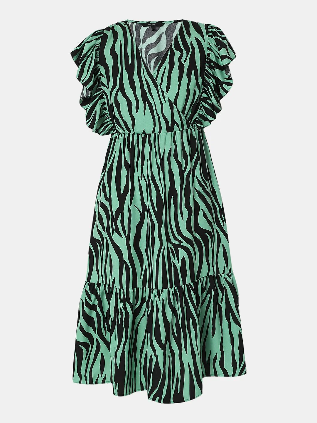 Green Animal Print Midi Dress - Image 6