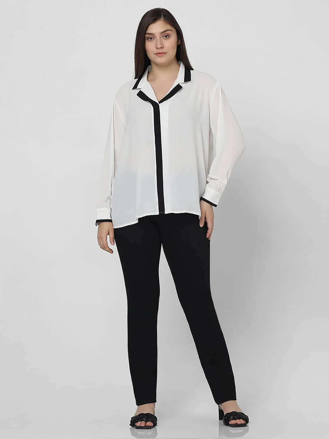 Curve White & Black Shirt - Image 5