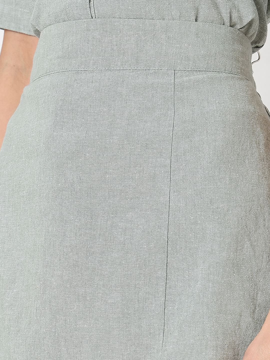 Light Green Co-Ord Set Short Skirt - Image 8