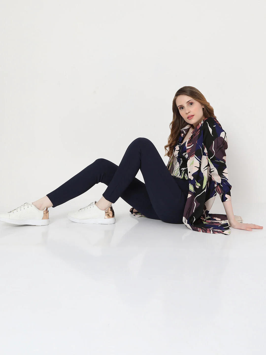 Blue High Rise Jeggings