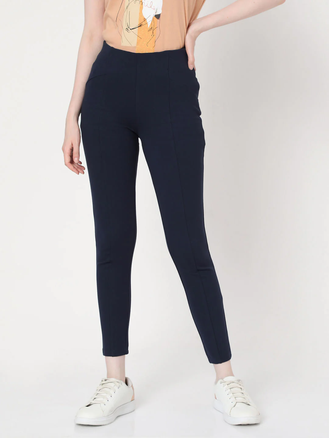 Blue High Rise Jeggings - Image 2