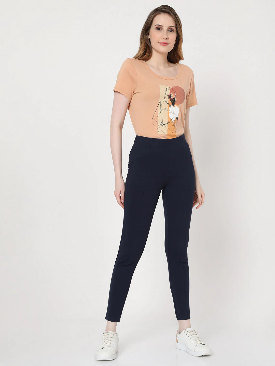 Blue High Rise Jeggings - Image 5