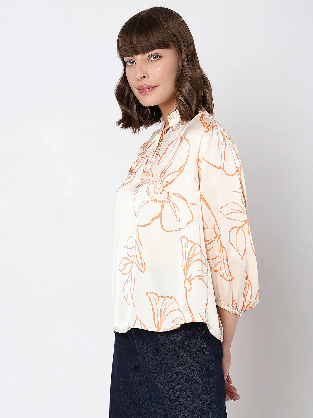 Peach Printed Top - Image 3