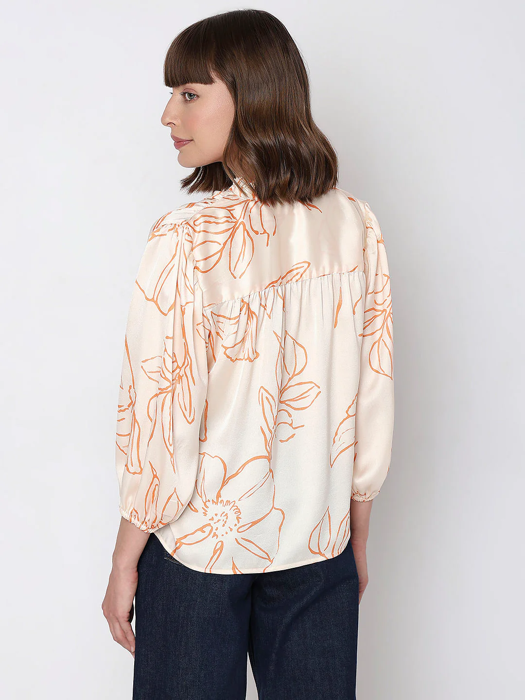 Peach Printed Top - Image 4