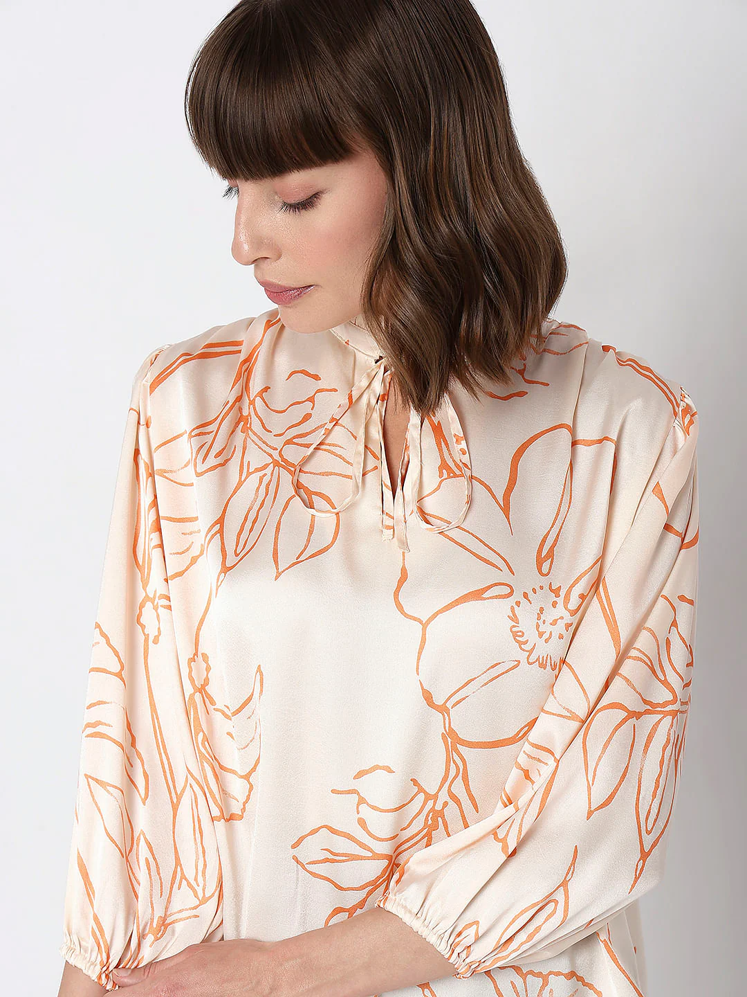 Peach Printed Top - Image 6
