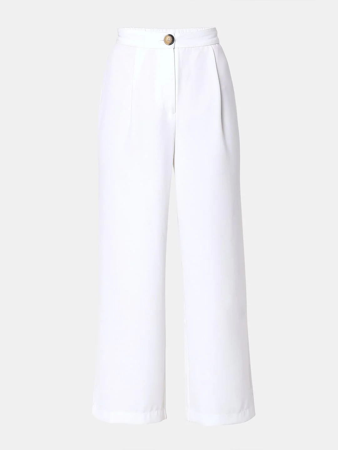 White High Rise Wide Leg Pants - Image 7
