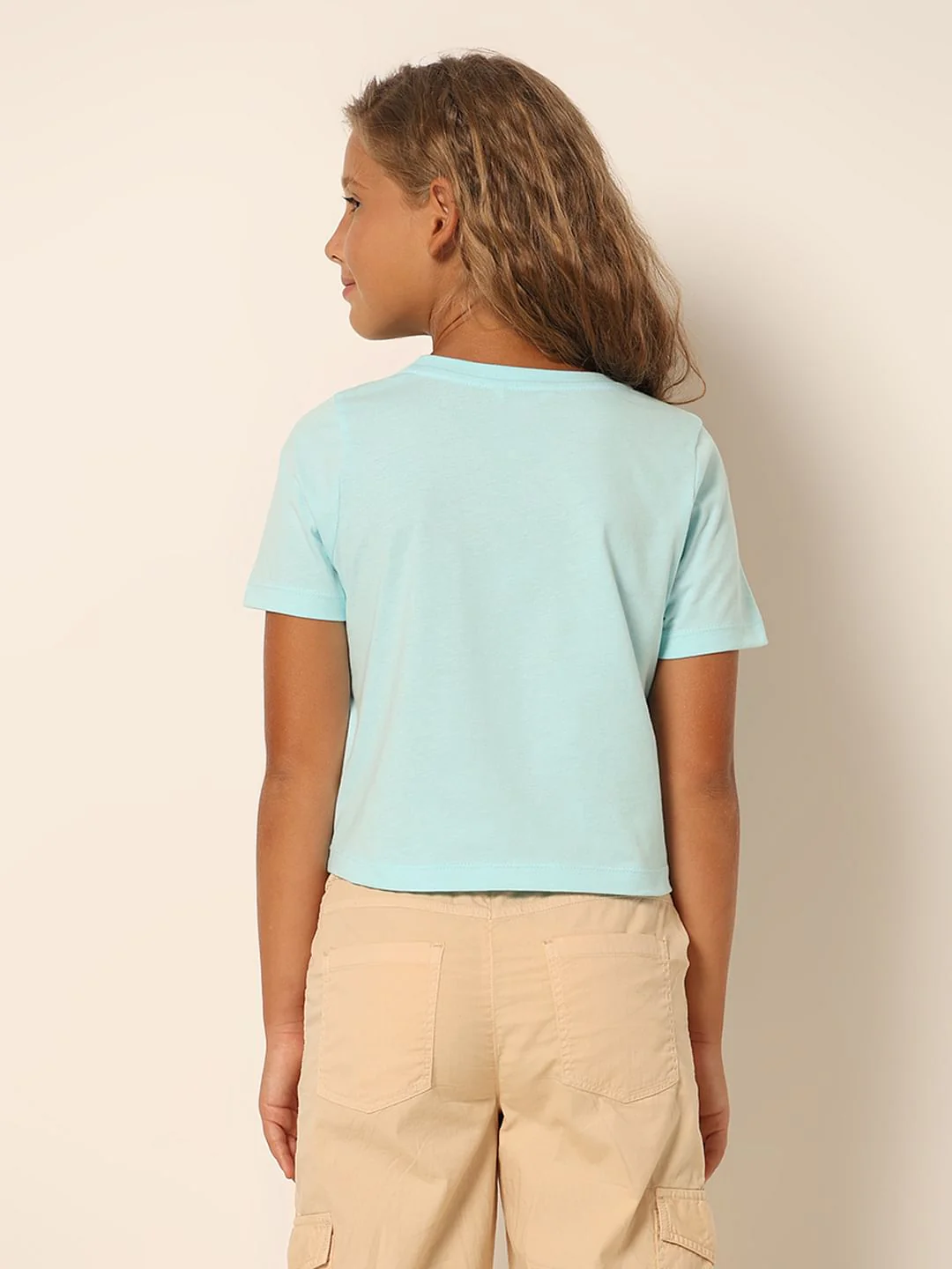 Girls Blue Logo Print T-Shirt - Image 4