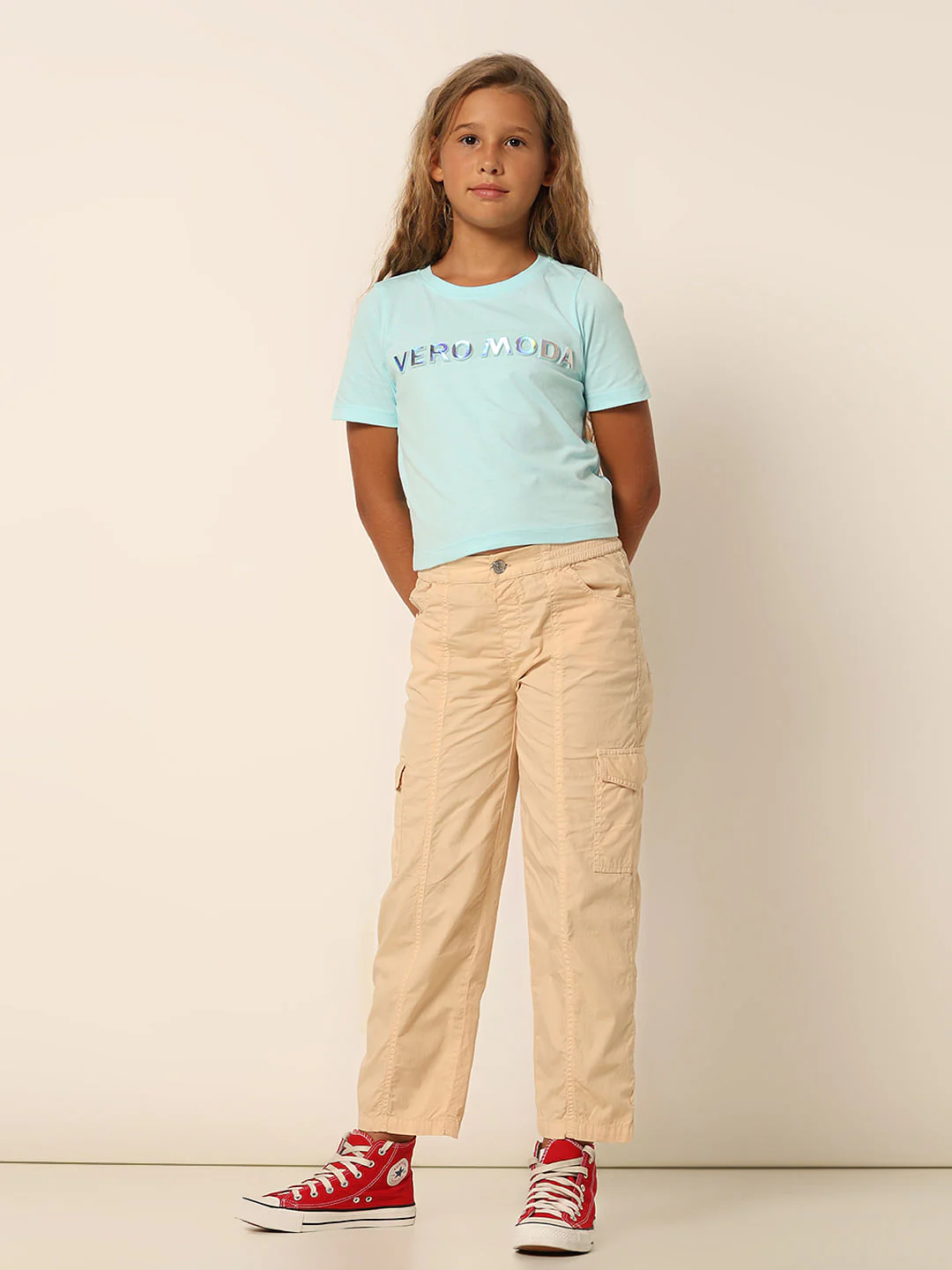 Girls Blue Logo Print T-Shirt - Image 6