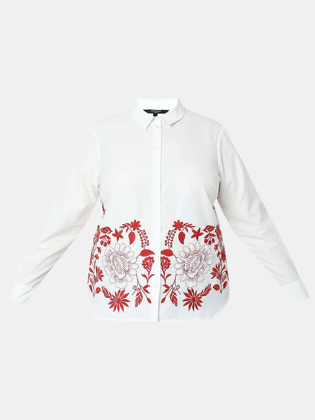 Curve White Printed Shirt - Image 7