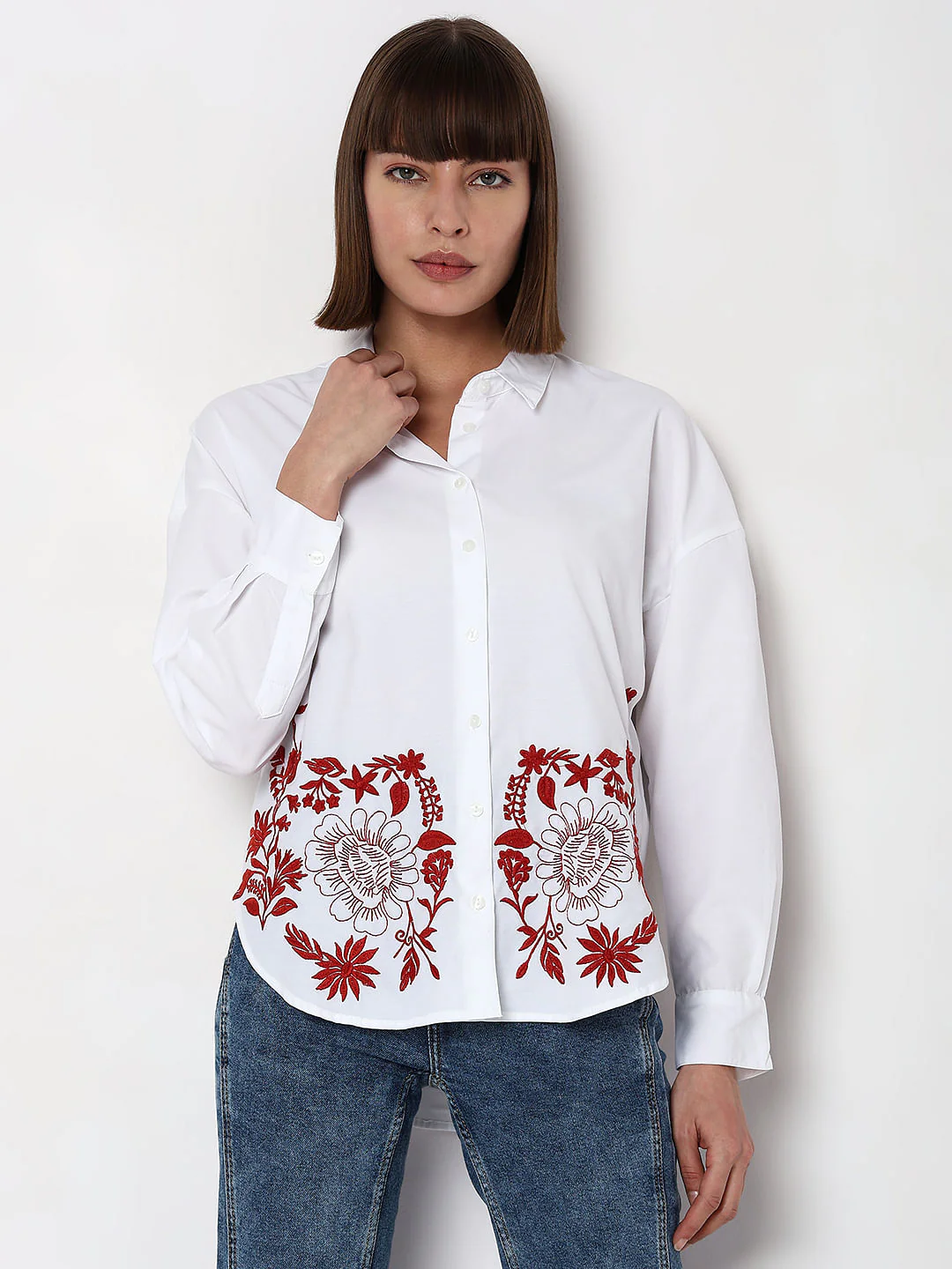 White Printed Shirt - Image 2