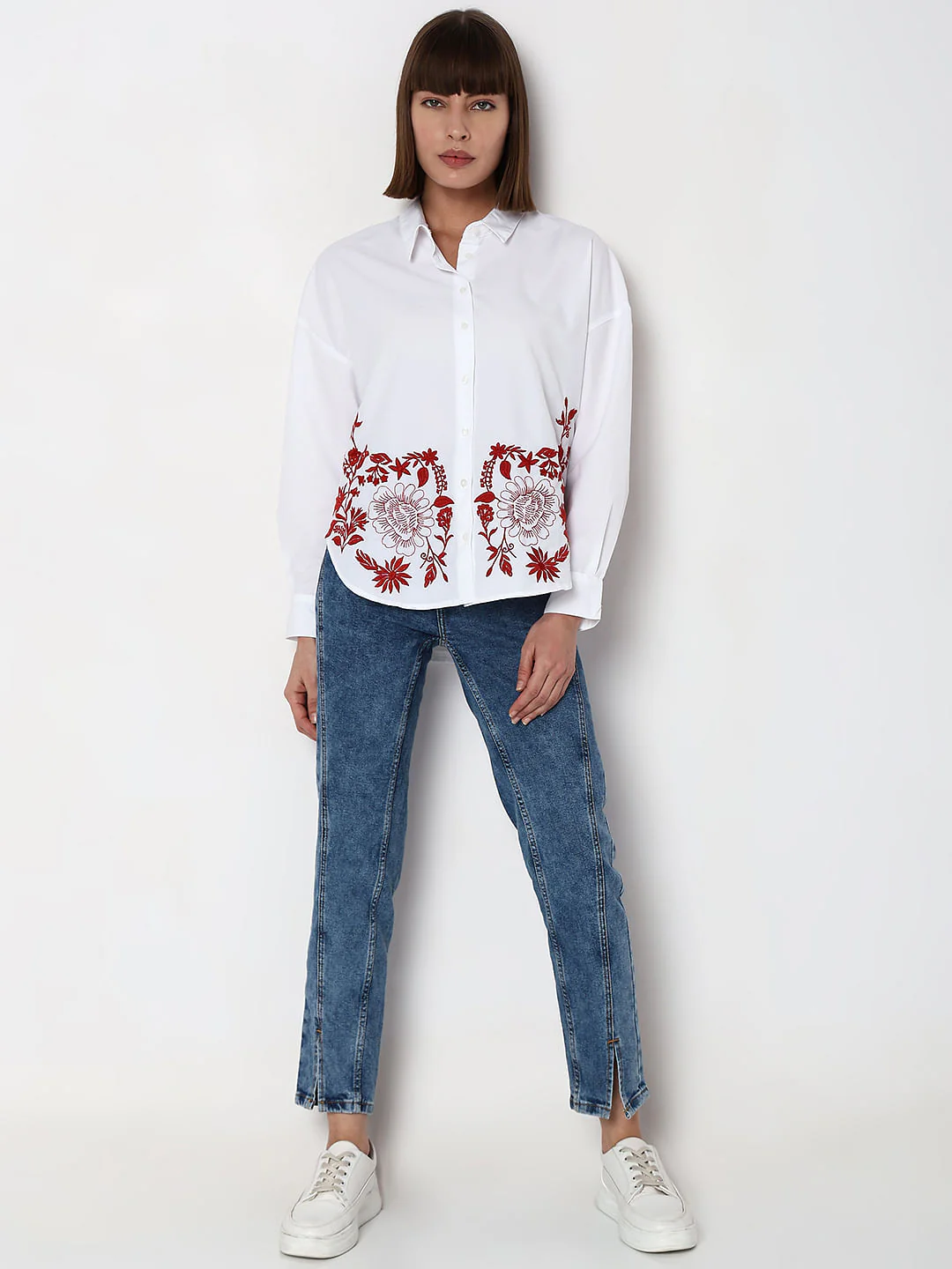 White Printed Shirt - Image 5