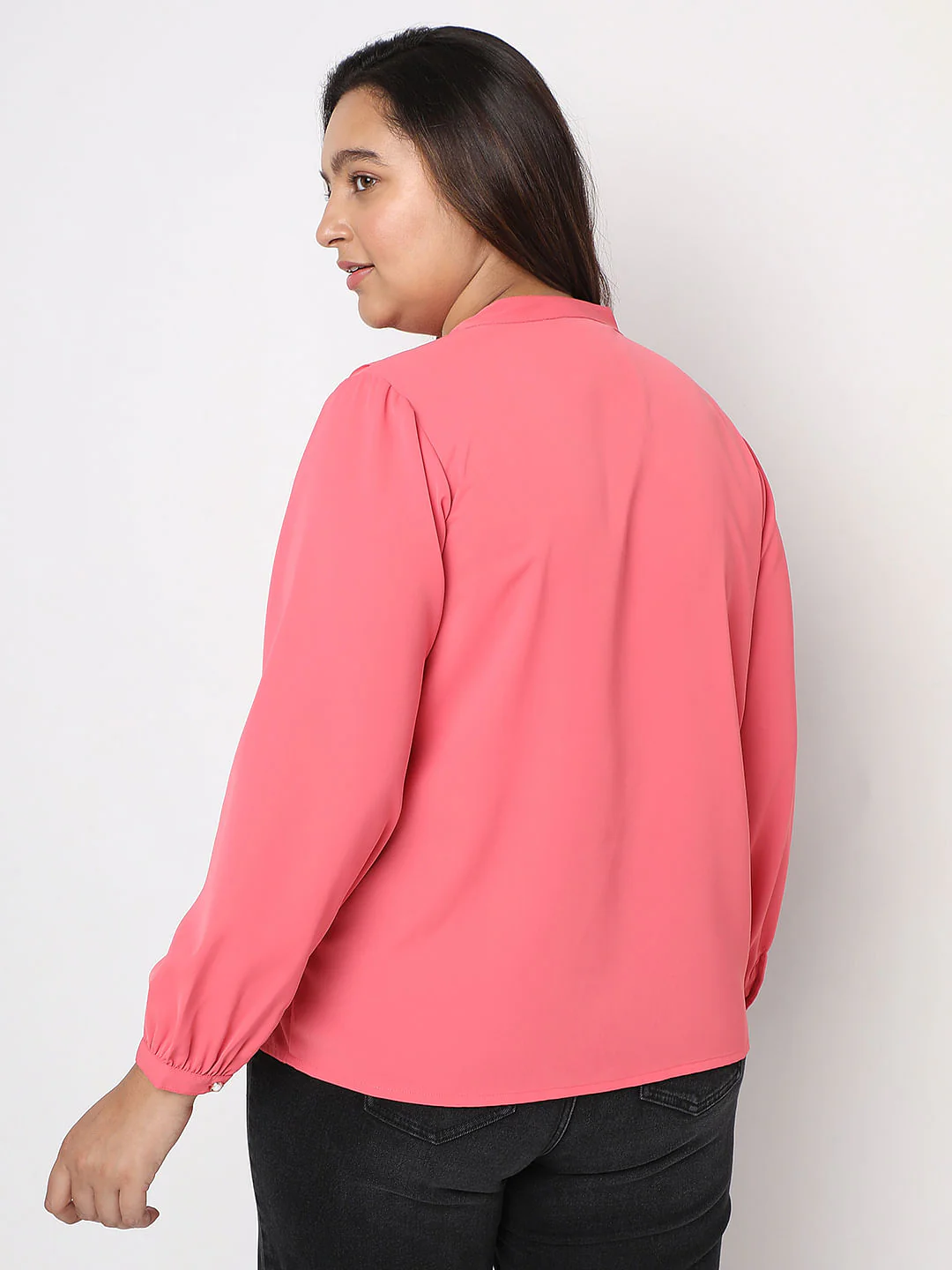 Curve Pink Bow Knot Shirt - Image 4
