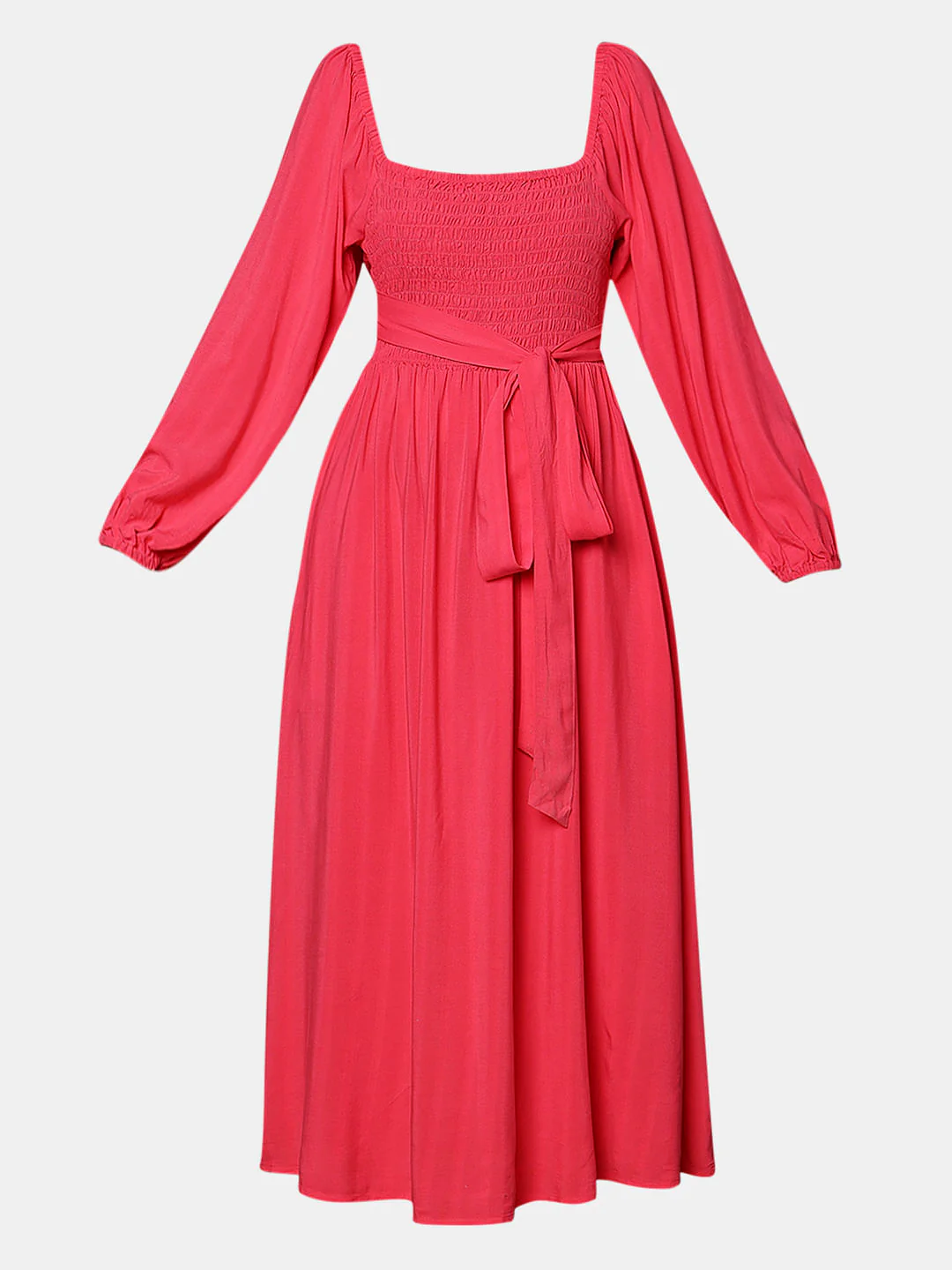 Red Multi-Style Midi Dress - Image 8