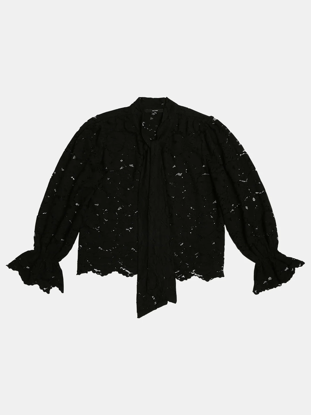 Black Lace Full Sleeves Top - Image 7