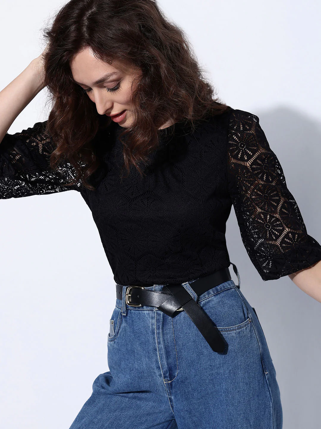Black Lace Top