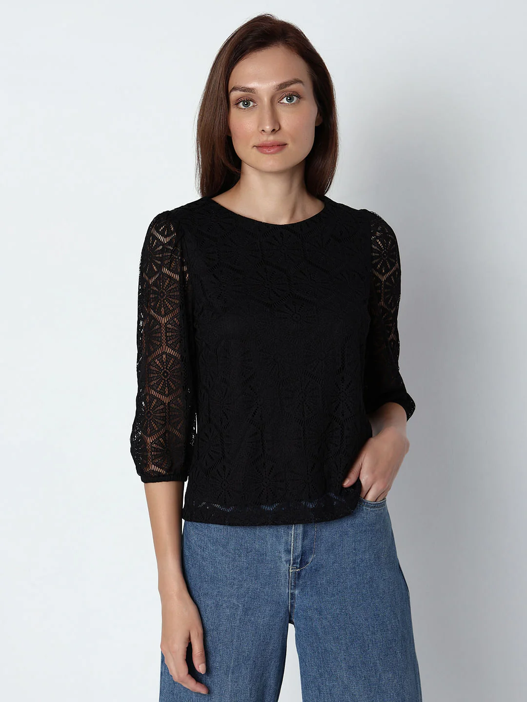 Black Lace Top - Image 2