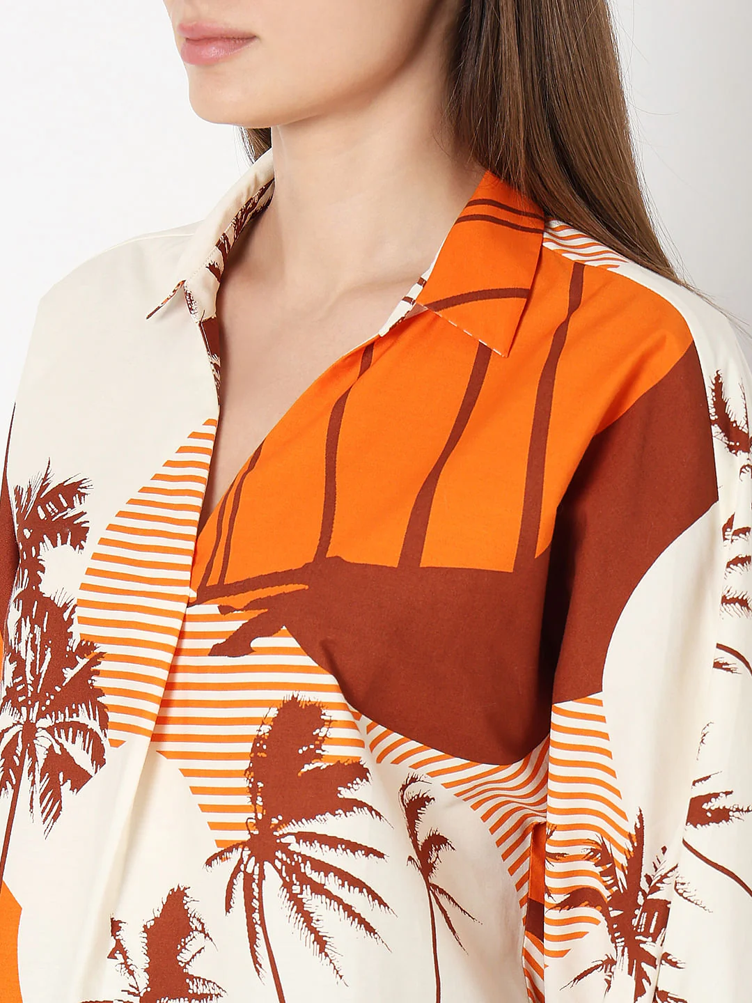 Orange Printed Top - Image 8