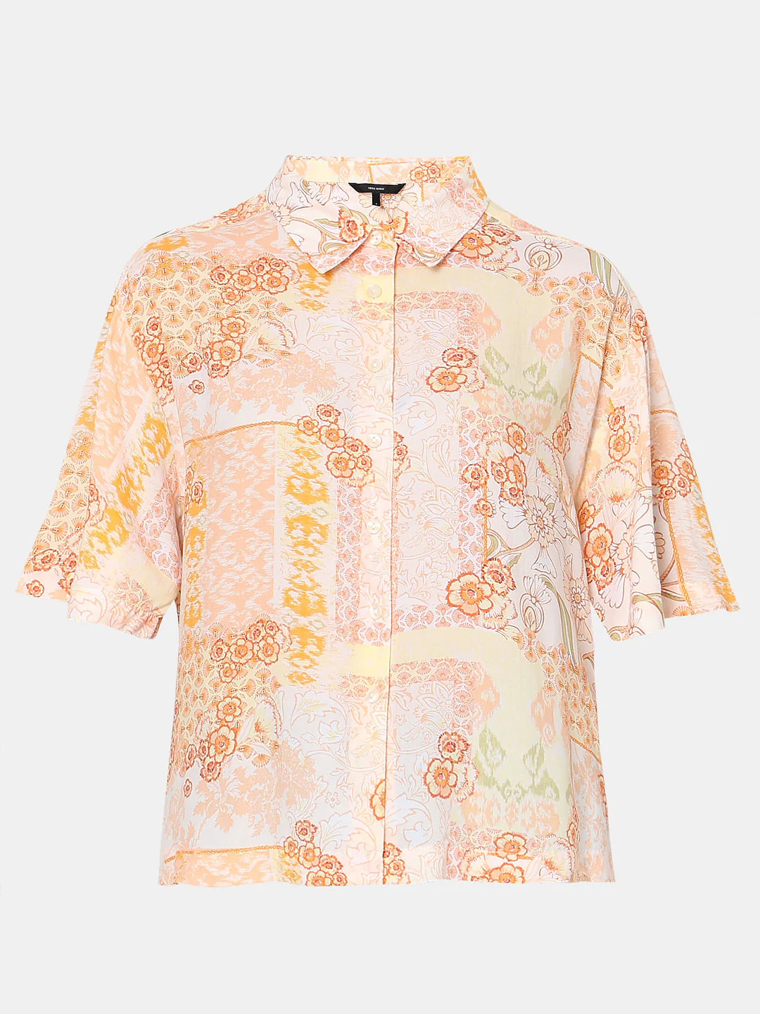 Peach Printed Shirt - Image 7