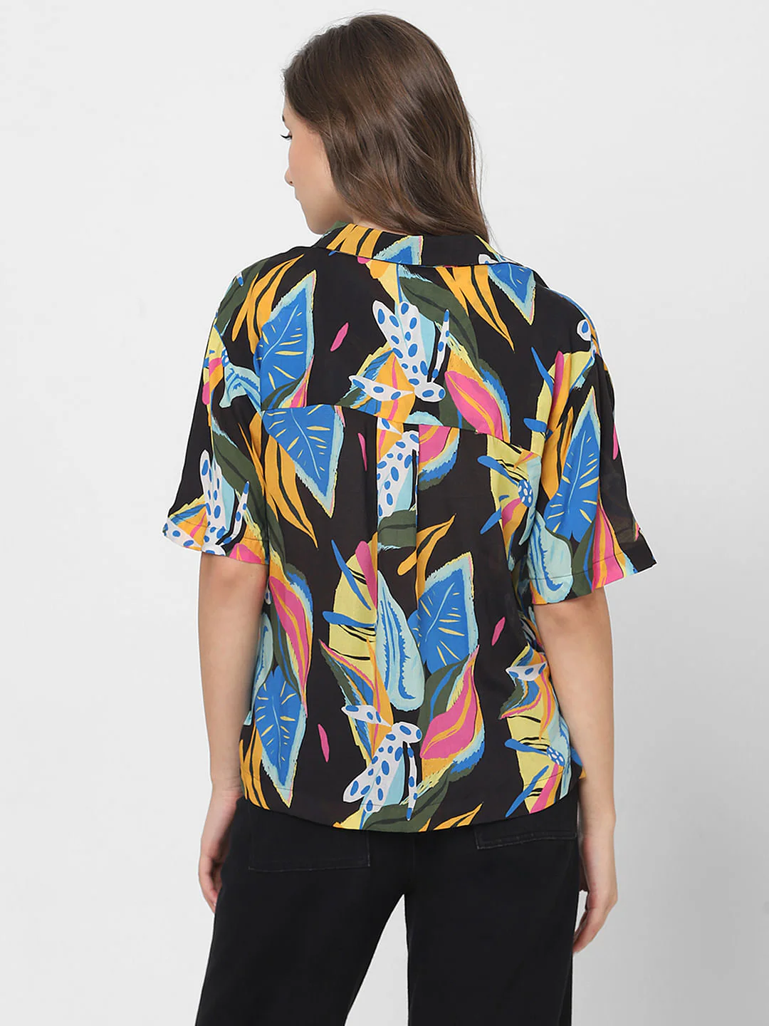 Black Printed Shirt - Image 4