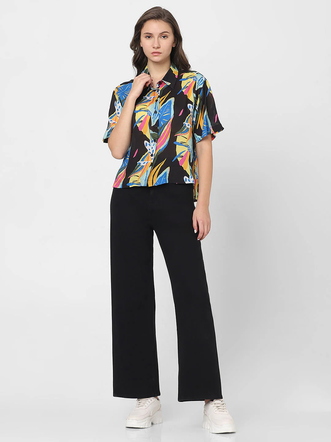 Black Printed Shirt - Image 5