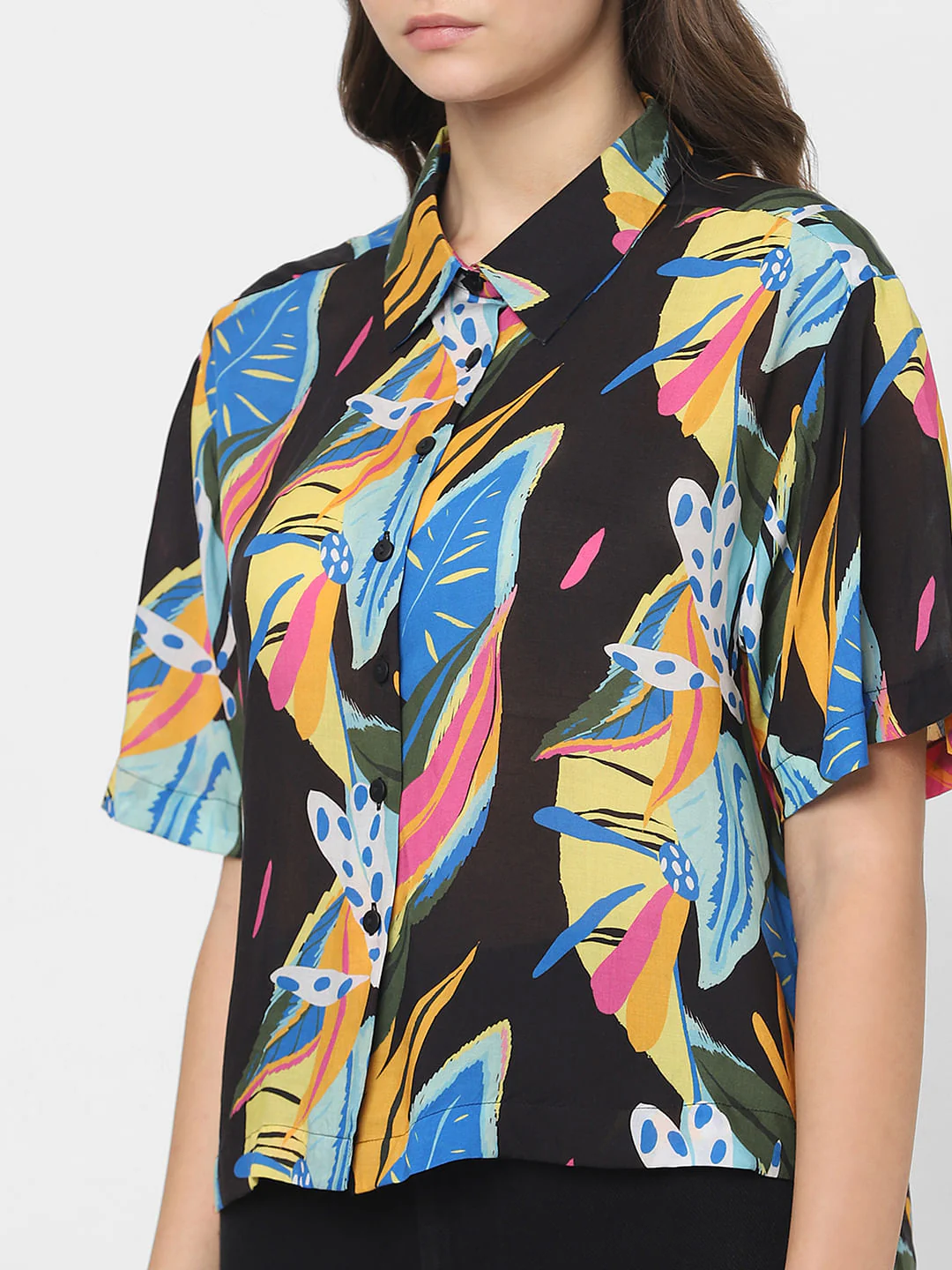 Black Printed Shirt - Image 6