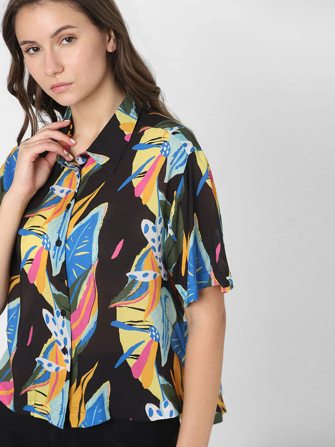 Black Printed Shirt - Image 8