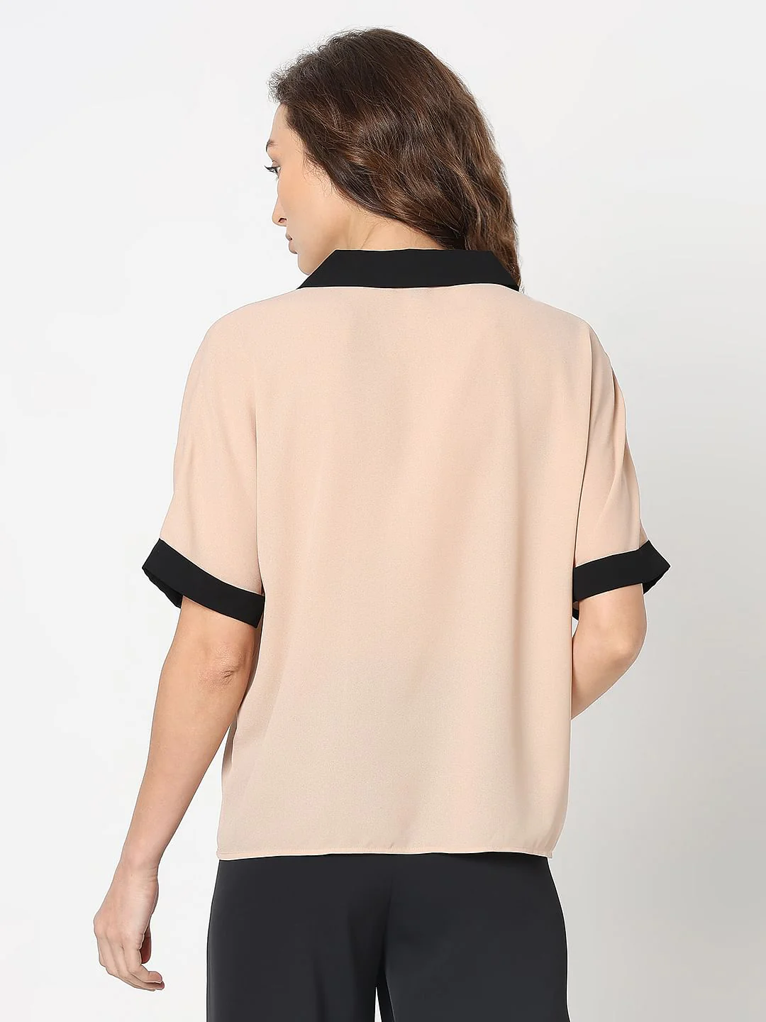 Pink Contrast Tape Top - Image 4