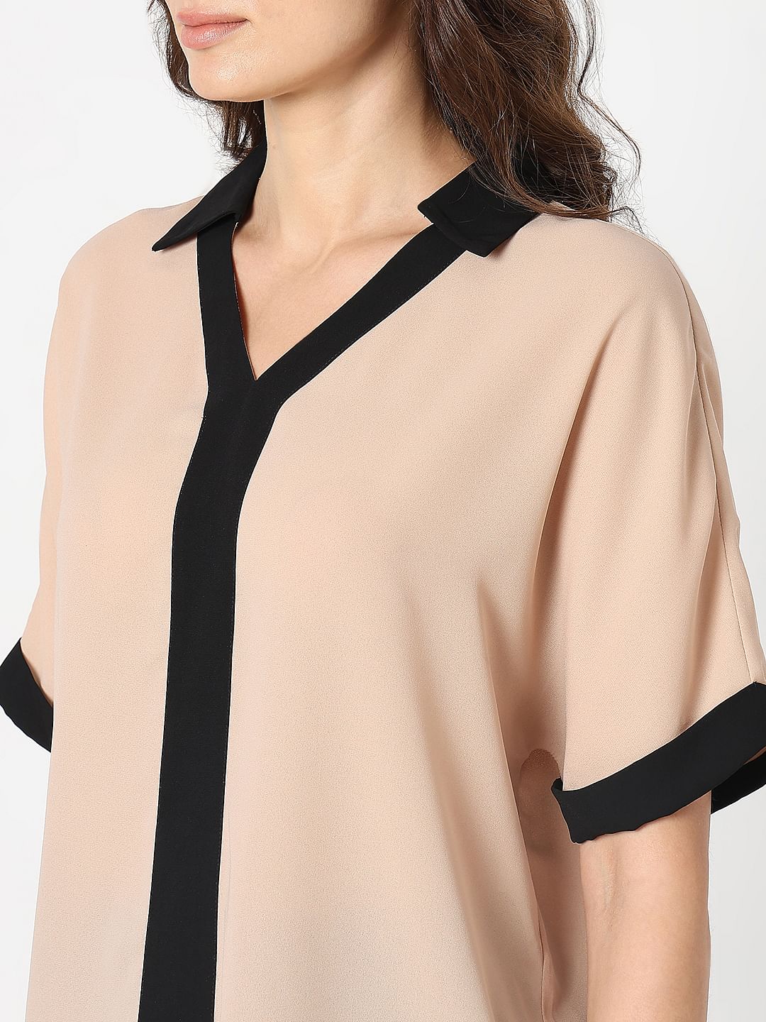 Pink Contrast Tape Top - Image 8