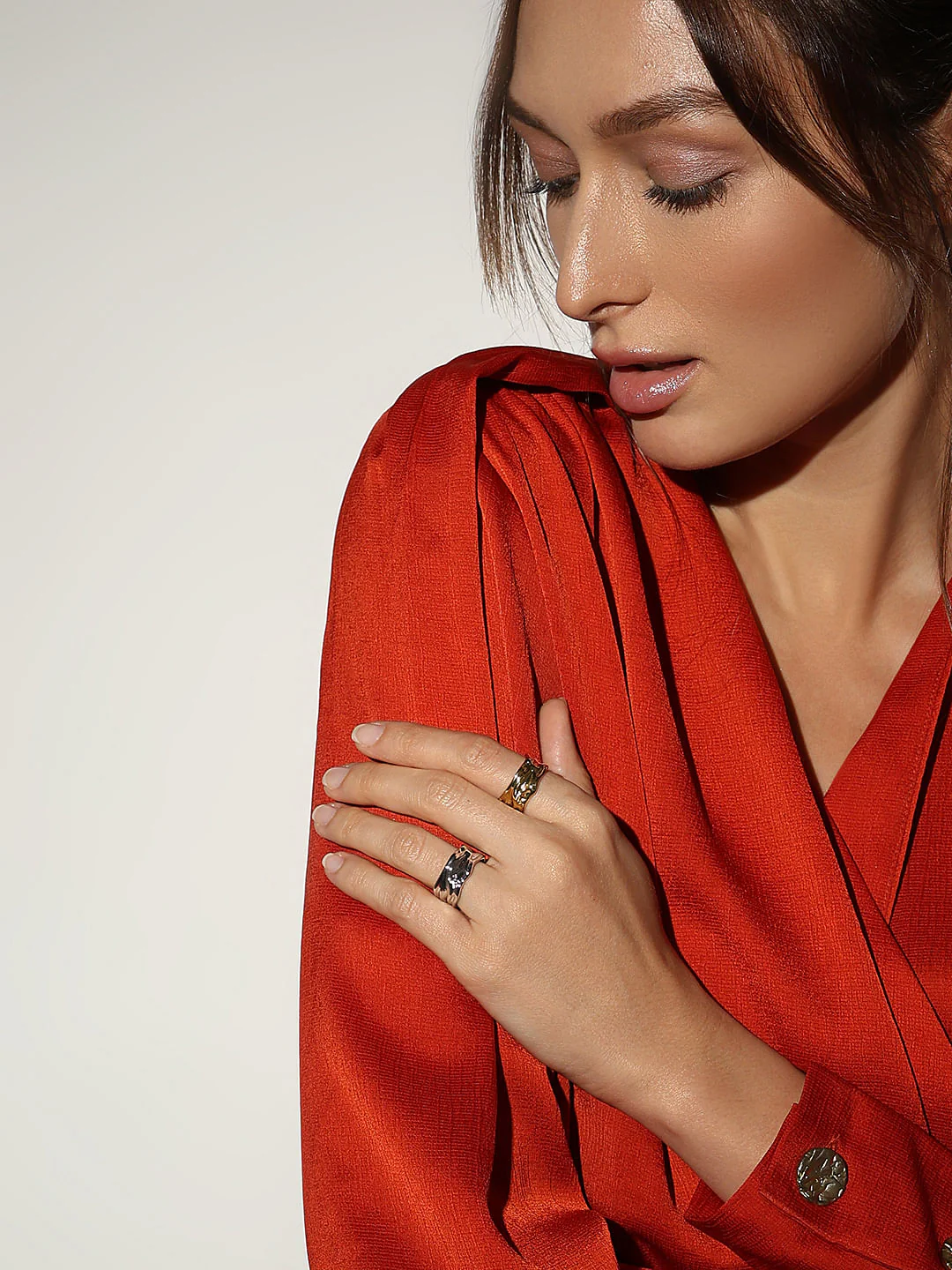 Pack Of 2 Rings - Gold & Silver