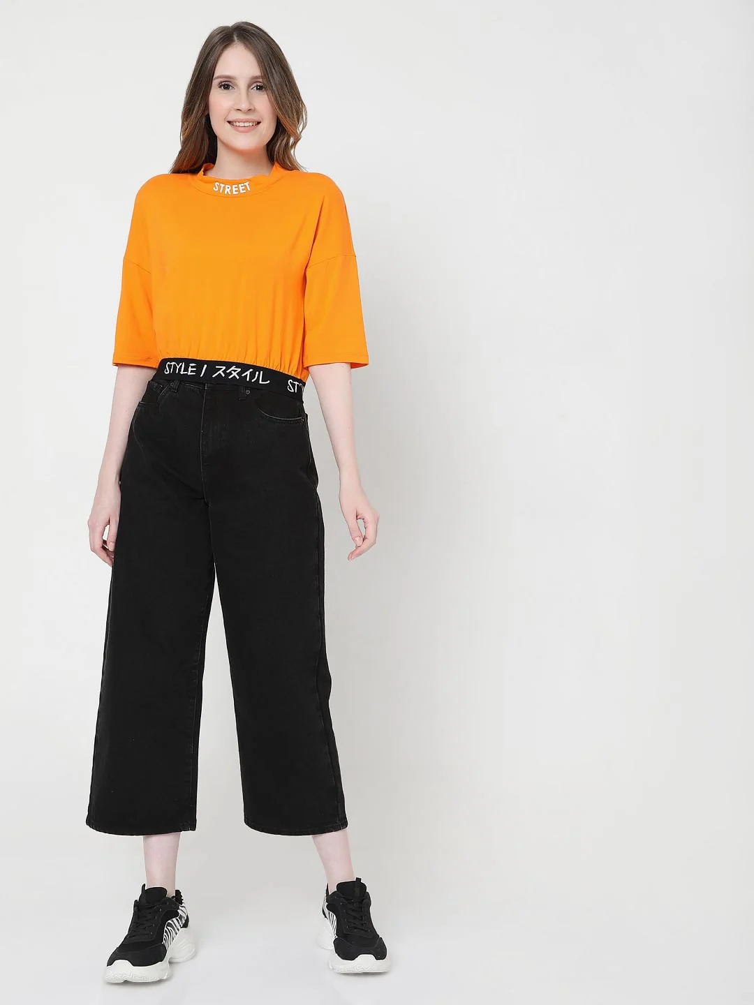 Orange Cropped T-Shirt - Image 5