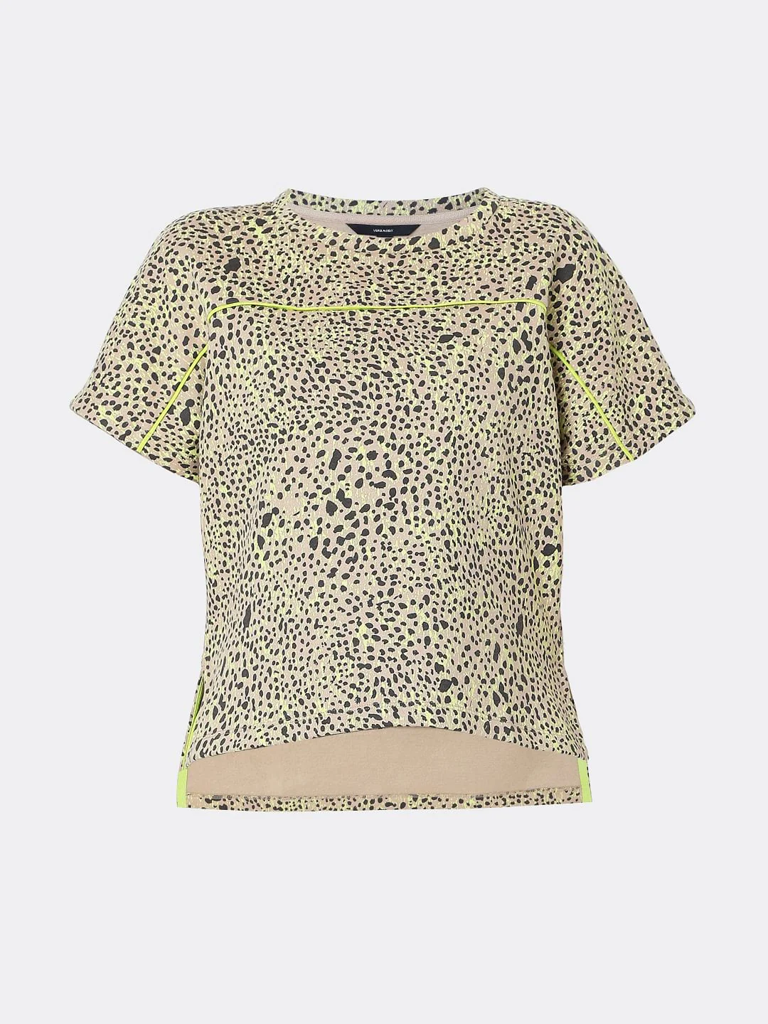 Beige Animal Print Co-Ord Top - Image 7